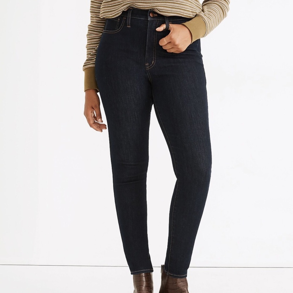 Madewell 10" High-Rise Roadtripper Supersoft Jeggings in Rinse Wash